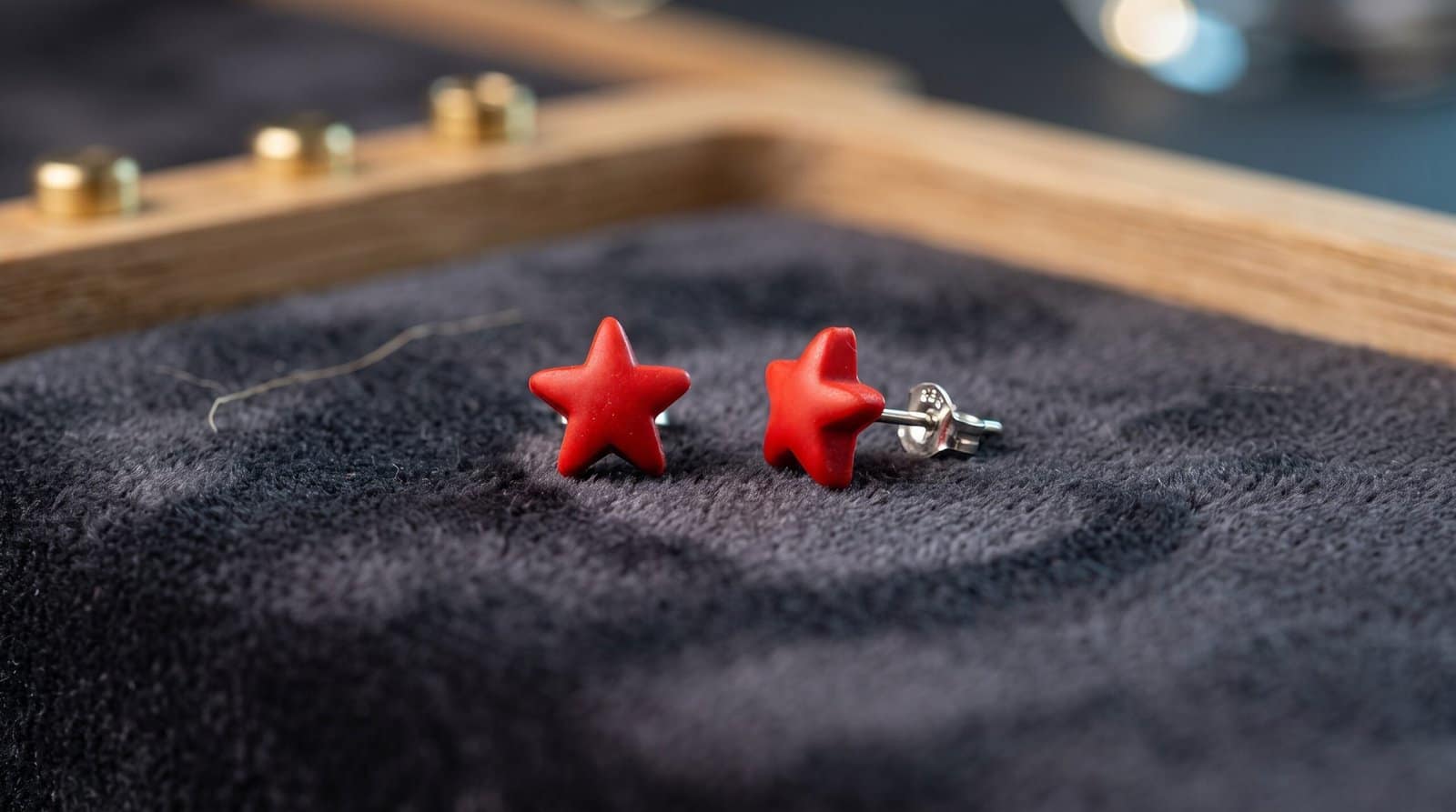 Mommy & Me Red Star Studs