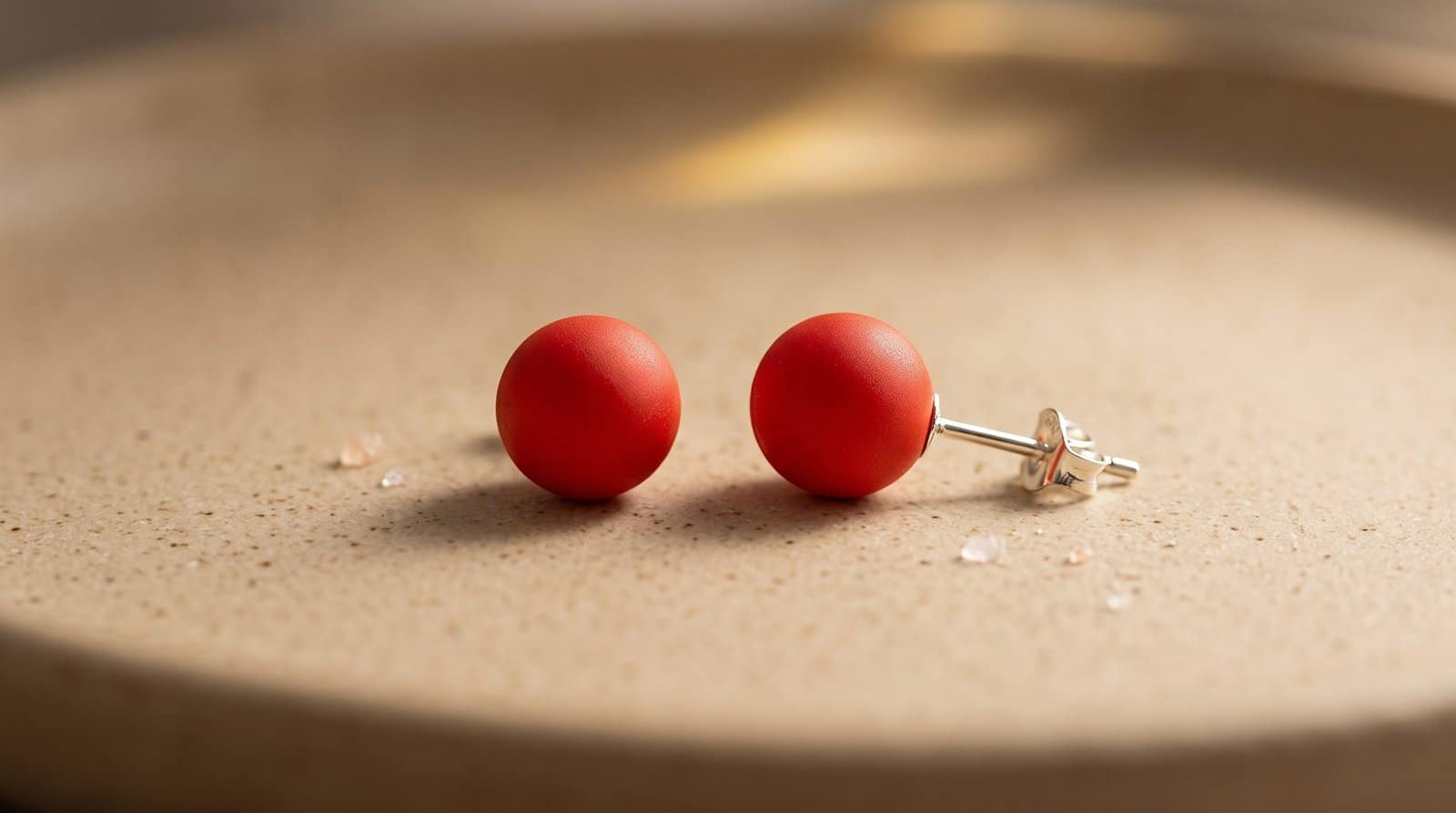 Mommy & Me Red Ball Studs