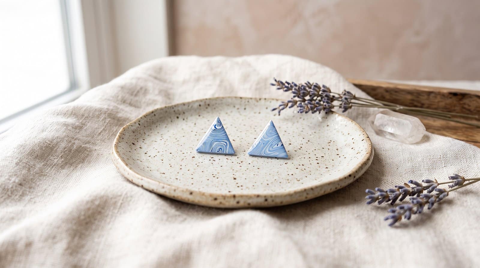 Serene Triangle Studs Medium