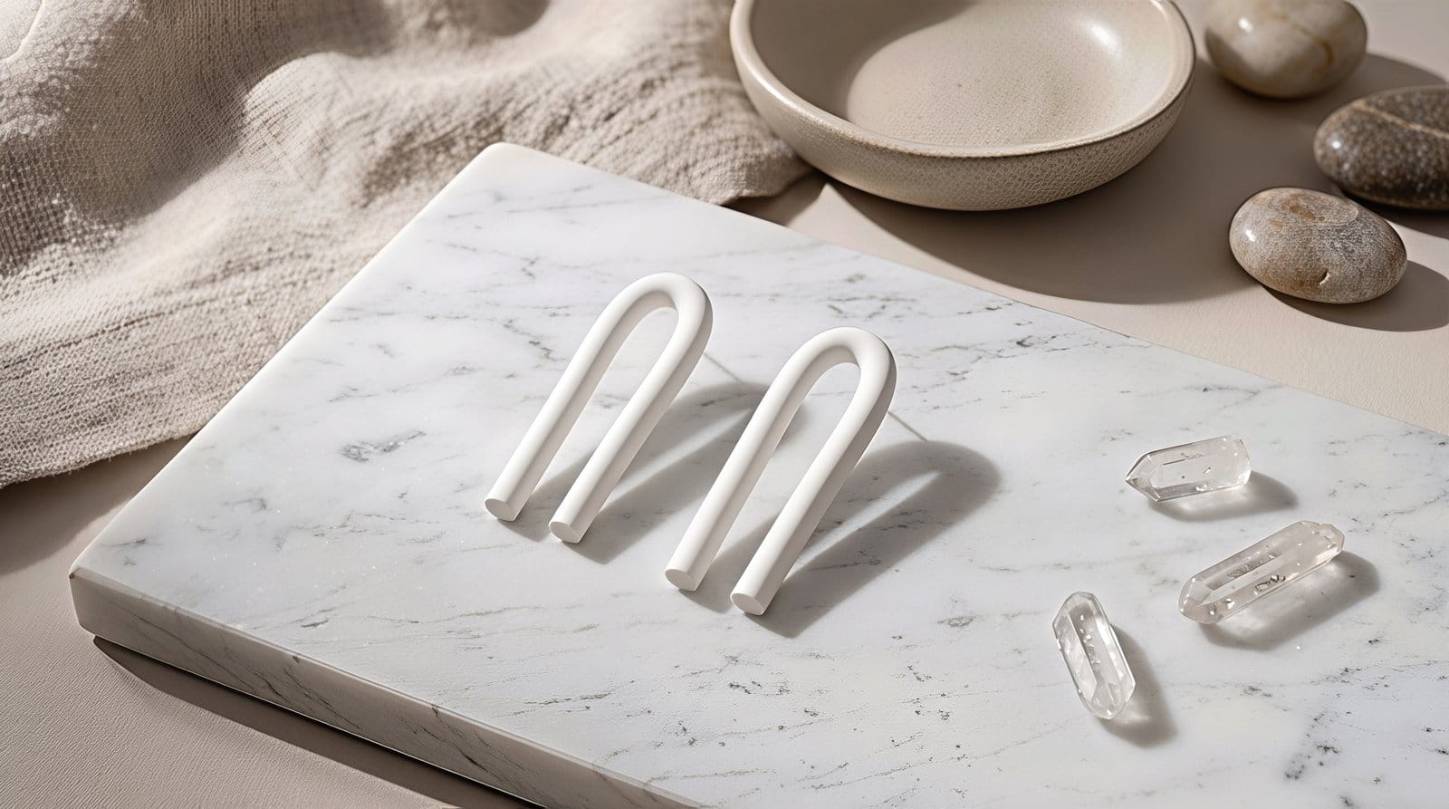 Ivory Loop Studs