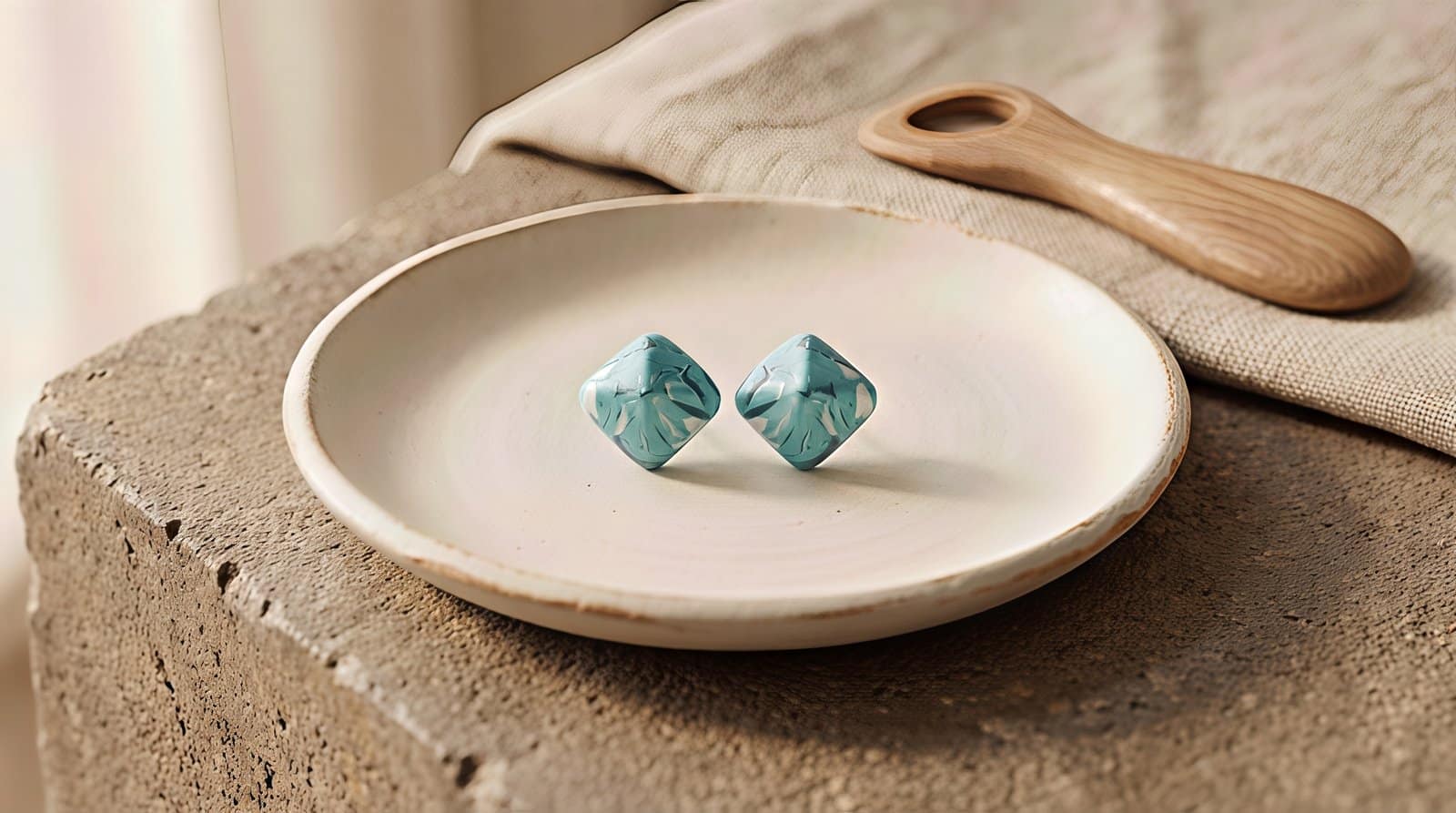 turquoise-marble-square-studs