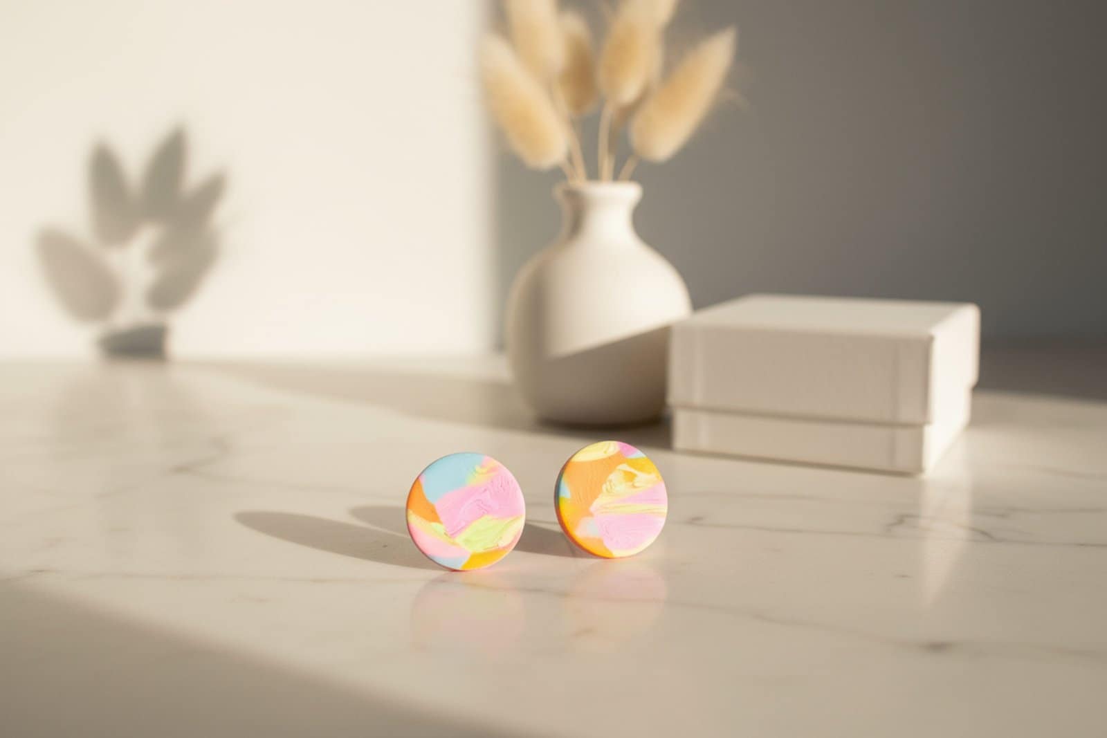 Colorful Circle Studs