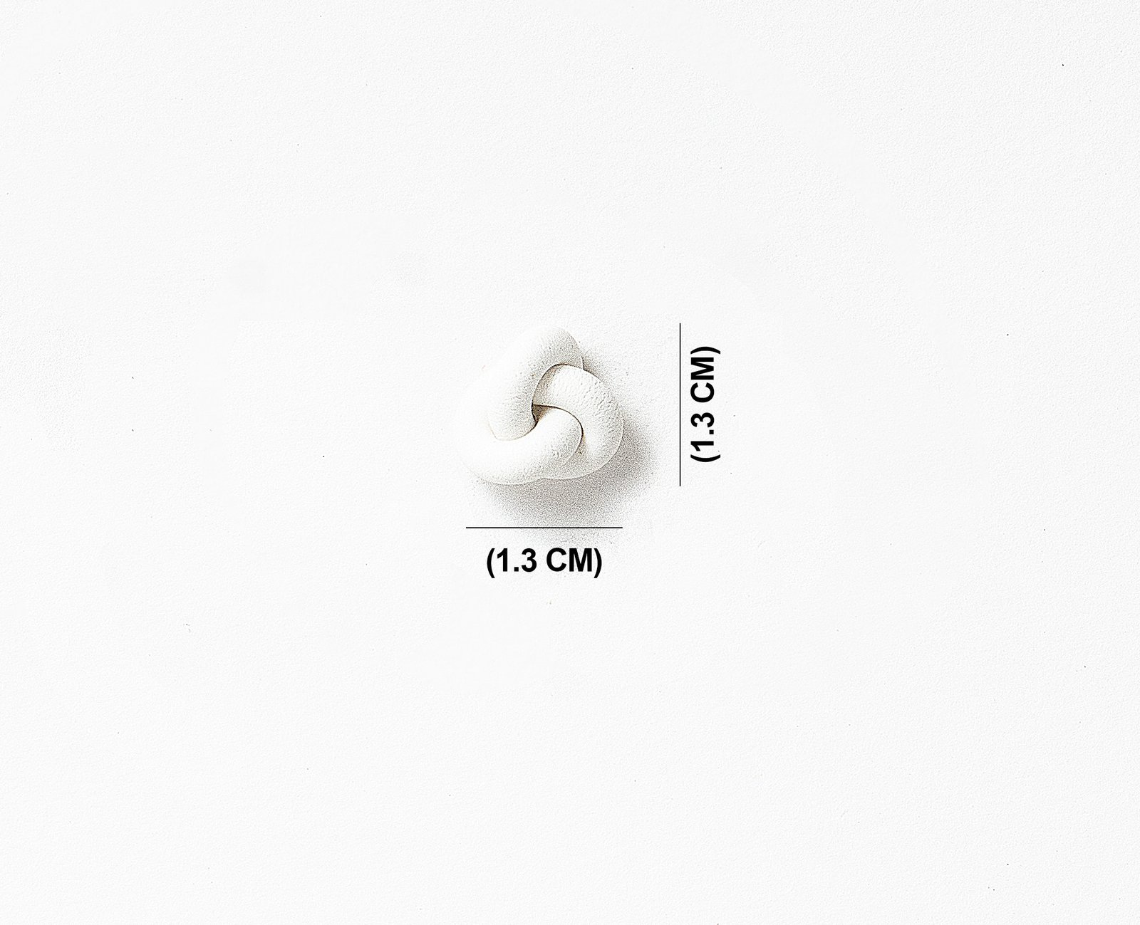 White Knot Studs - Image 4