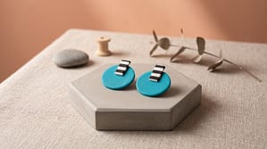 Turquoise and Monochrome Studs