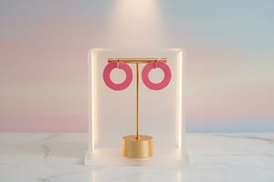 Blush Button Studs