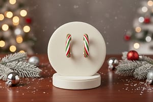 Candy Cane Hoops