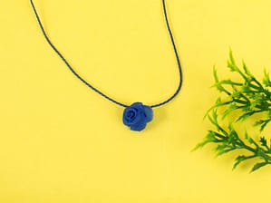 Mini Blue Rose Pendant