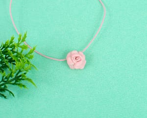 Mini Light Pink Rose Pendant